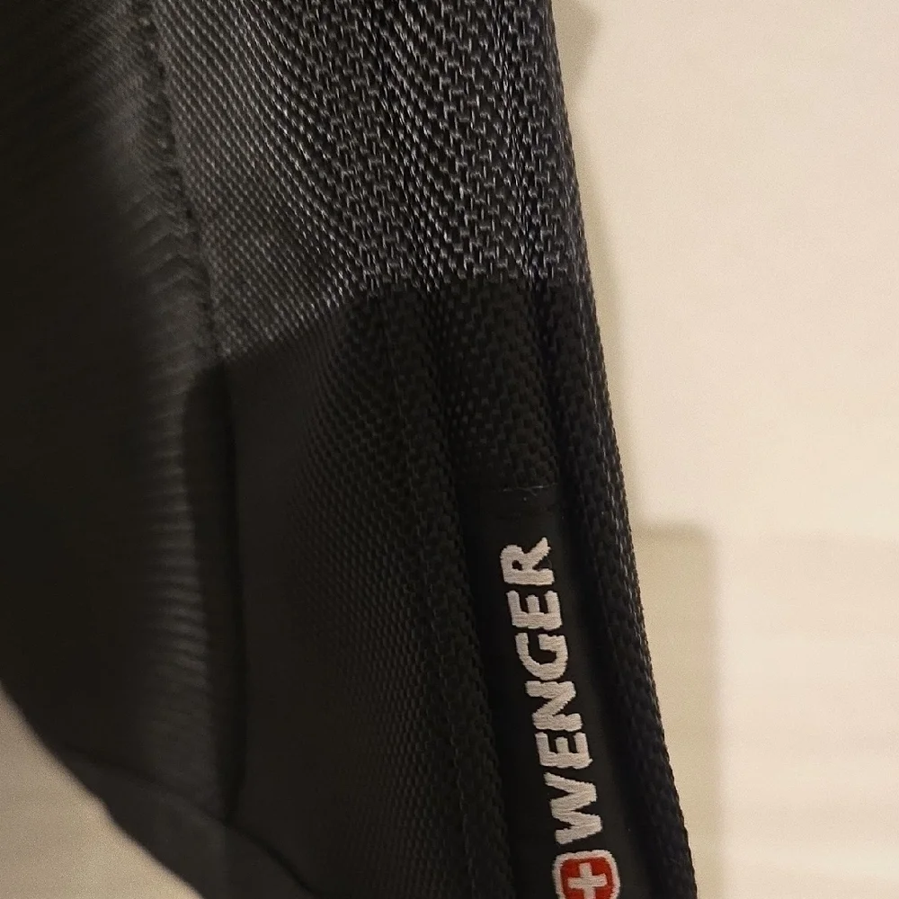 Wenger Black Laptop Sleeve with Red Accent